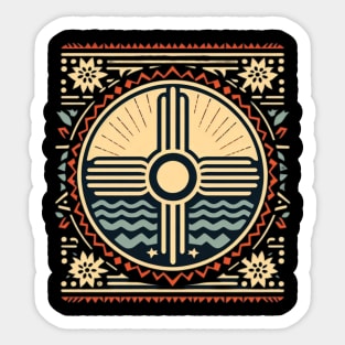 Zia Sun Symbol Pattern Sticker